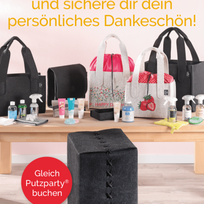 Online Putzparty mit Gastgebergeschenken